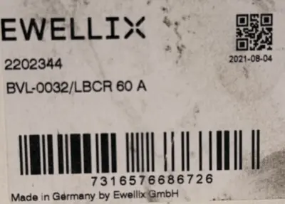 NEW EWELLIX BVL-0032/LBCR 60 A