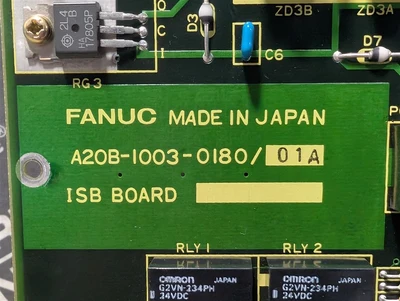 FANUC A20B-1003-0180/01A Servo Drive ISB Board A350-1003-T184/01 Used