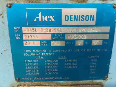 Used DENISON WR45L 0309SS1  S.0.  92633D Hydraulic Presses Ohio US | HGR 24 #1304848