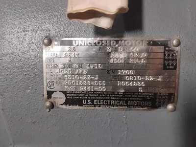 U.S. ELECTRICAL MOTORS 284T General Purpose Motors | ESS Industrial Equipment Sales (6)
