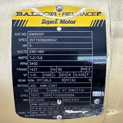 NEW Baldor EM3559T