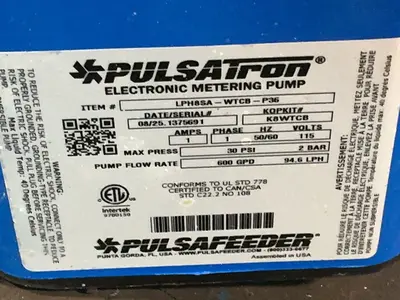 Used PULSAFEEDER LPH8SAWTCBP36 Pumps Ohio US | HGR 24 #1300965