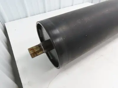 Hytrol 8"x 26.5" Center Drive Pulley for 30" Conveyor 1-11/16" x 1.5" Ext Shaft