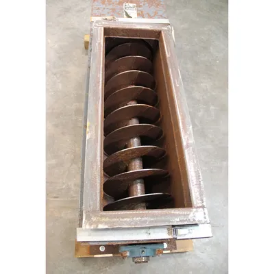 Used 12" Dia. X 5' long Carbon Steel Screw Auger Feeder [PART]