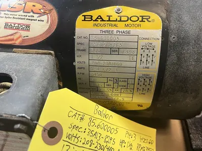 Used BALDOR 85.600005 A.C. Motors Ohio US | Surplus Asset Holdings #1763230