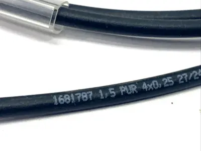USED PHOENIX CONTACT M8 MALE 4-PIN, SAC-4P-M 8MS/1,5-PUR