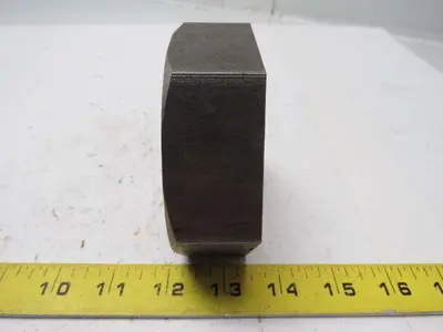 Whitworth BSW Steel Hex Nut 2-1/2-6" RH Fine Thread 3-3/4" Wide 1-1/4"Thick 6tpi