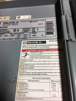 USED Square D 8538SBG13V02S