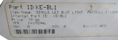 NEW RAILHEAD KE-BL1 LED BLUE SAFETY LAMP KEBL1