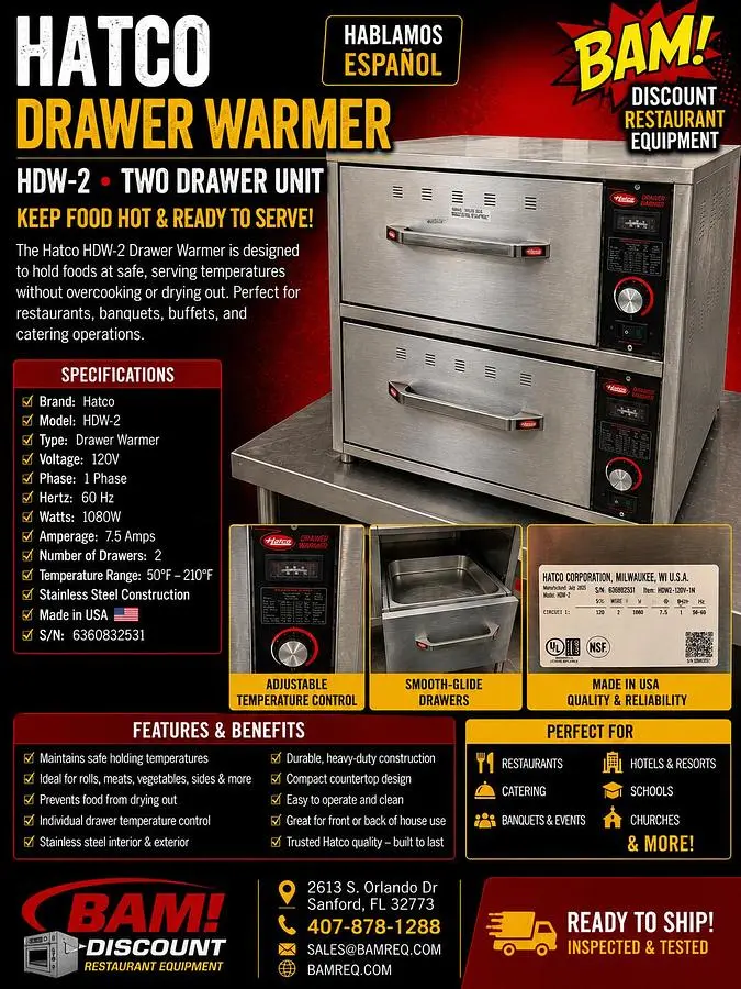 USED HATCO HDW-2