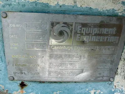 Used ALFA LAVAL SRG214-15HH Disc Automatic Centrifuges New Jersey US | Perry Equipment #117937