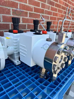 Used LEWA LDC 3 WATERLIKE DIAPHRAGM METERING PUMP W/ RELIANCE ELECTRIC 2.4 HP MOTOR Pumps (Metering) California US | Equipment Lab #1302394