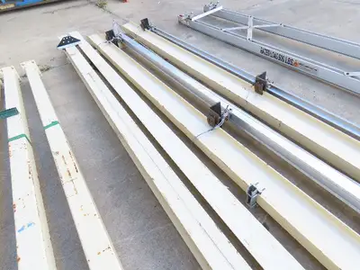 Unified 500 Lb Freestanding Bridge Crane Workstation 14' 9" Span 19' Runway