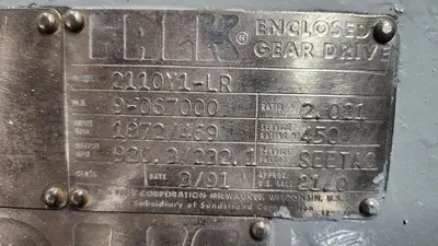 FALK 2110Y1-LR GEARBOX RATIO 2.021