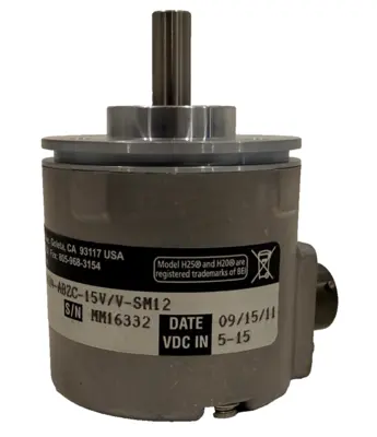 USED BEI INDUSTRIAL H25E-F1-SS-1024-ABZC-15V/V-SM12 INCREMENTAL ENCODER