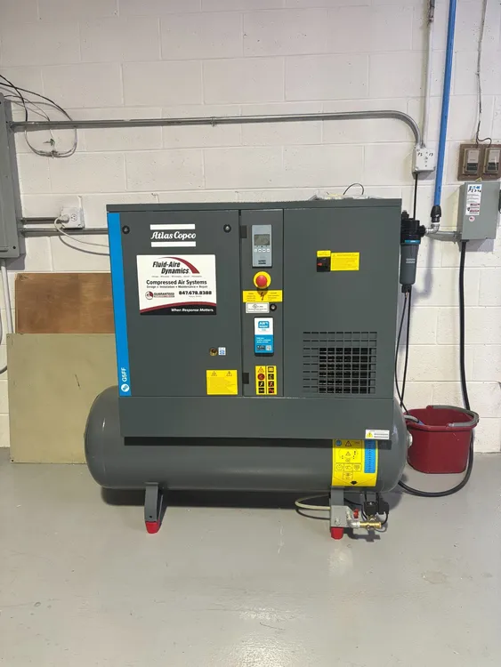 Used ATLAS COPCO G5FF Rotary Screw & Sliding Vane Air Compressors Illinois US | Asset Exchange Corporation #330998