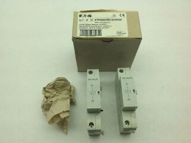 Eaton XTPAXUVR120V60H Undervoltage Release MMP Accessory DIN Rail Mount