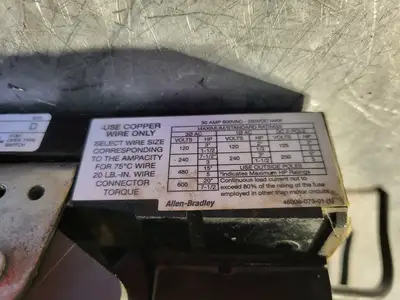 Used ALLEN-BRADLEY 1494F-FS30 Misc Electrical & Power Parts British Columbia CA | Lenmark #250122