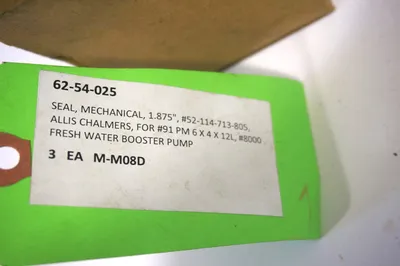 NEW ALLIS CHALMERS 52-114-713-805 MECHANICAL SEAL 52114713805 1.875"