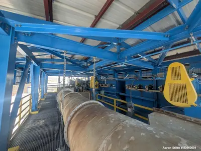 Used Battery Recycling Systems Lead Refining Kettle Air Filtration System – 30,000 CFM, 150 HP Blower, Bag House, BRS/Wirtz