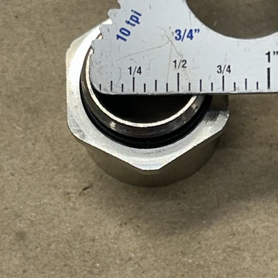 (7)S/S Thread Adapters With O-Ring  SZ. 1/2”& 3/4” NNB Fast Shipping+ Warranty