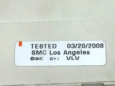 USED SMC PNEUMATIC PLUG IN MANIFOLD W/ VALVES