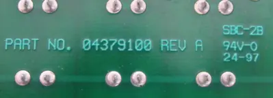 USED MEASUREX 05379100 PC TERMINATION BOARD 04379100
