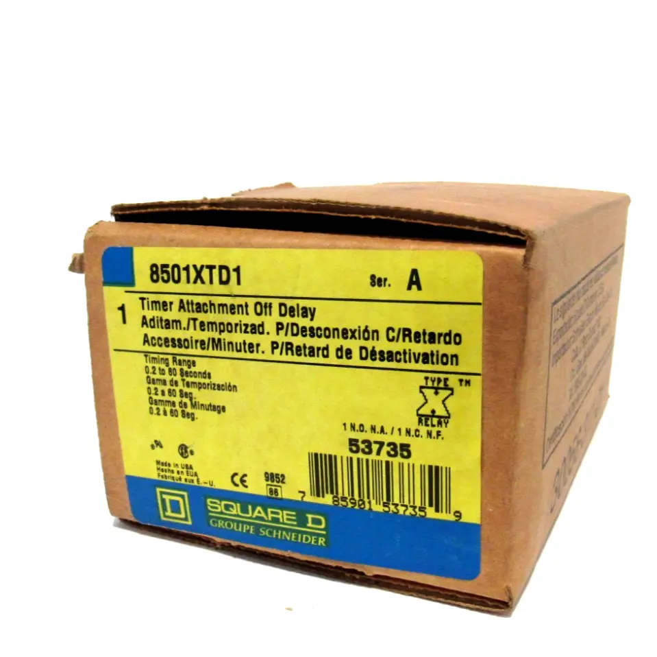 NEW SQUARE D 8501-XTD1 TIMER ATTACHMENT 8501XTD1