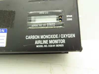 Air Systems International CO2-91 Carbon Monoxide / Oxygen Airline Monitor