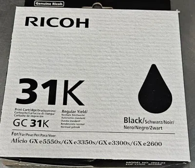 Ricoh GC 31K for GXE2600 Black Toner Cartridge. 3B-21