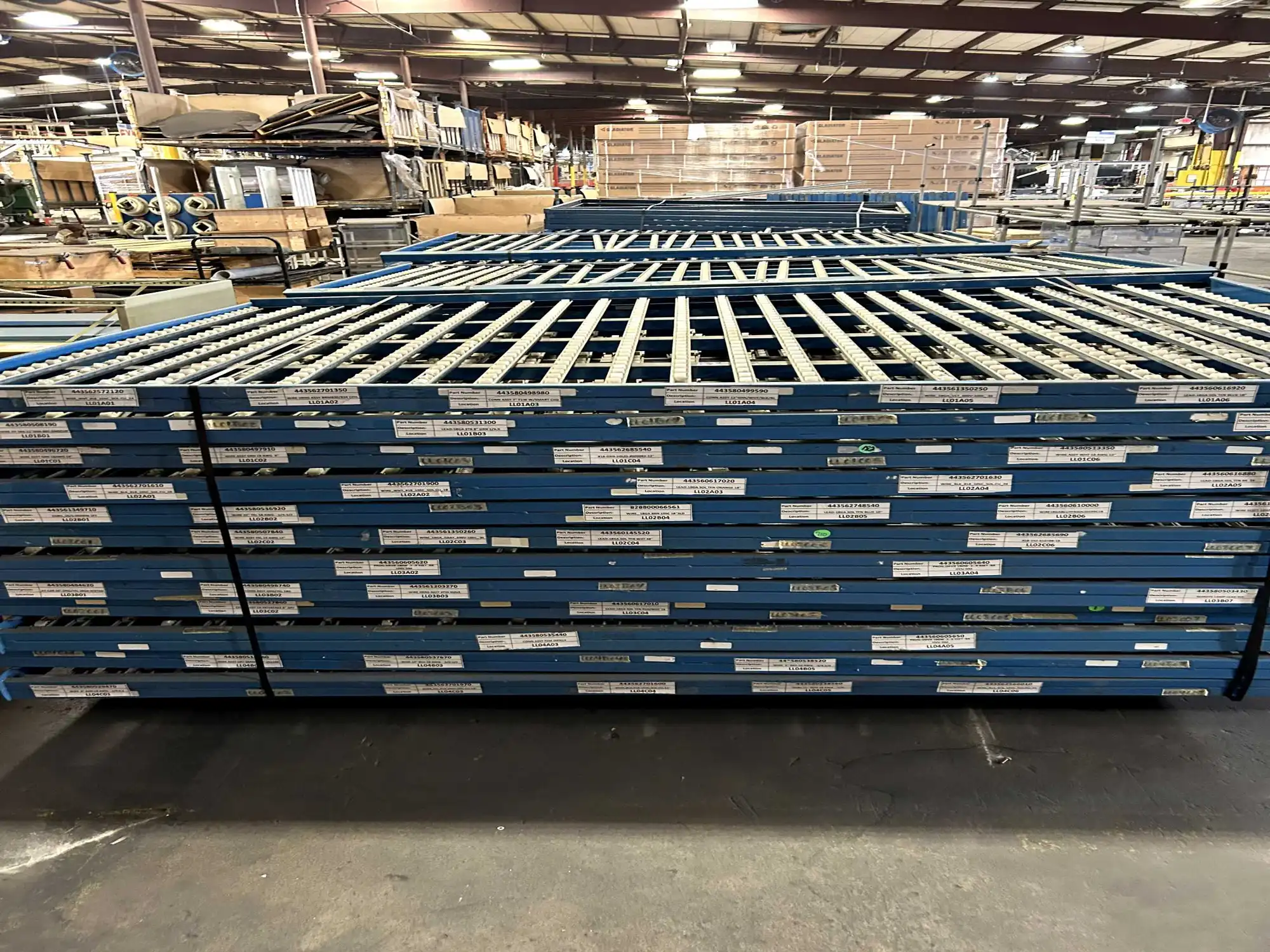 BULK QTY OF ROLLER RACKING