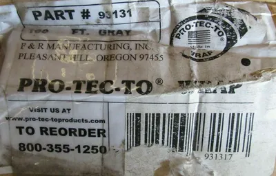 NEW PRO-TEC-TO WRAP 93131 HOSE PROTECTOR 100 FT GRAY
