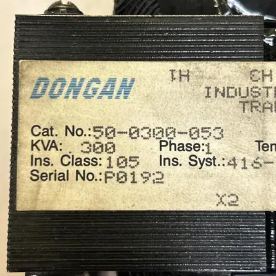 USED DONGAN TRANSFORMER 50-0300-053