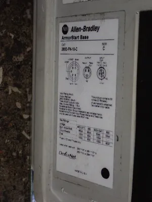 Used ALLEN BRADLEY 280DF12Z10CGRW3P1 Starters Ohio US | HGR 24 #838747