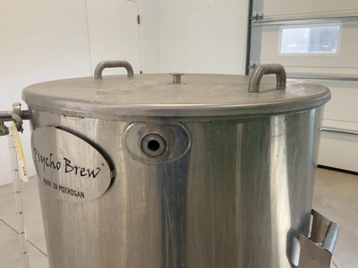 Used PSYCHO BREW DIRECT-FLAME BREW KETTLE/ MASH TUN 3.5BBL Brewing Equipment Michigan US | Miedema Asset Management Group #1580122