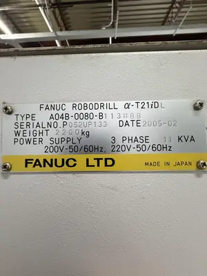 Used 2005 FANUC ROBODRILL ALPHA T-21IDL W/ PALLET CHANGER Vertical Machining Centers New Jersey US | Legacy CNC Machinery, LLC #873613