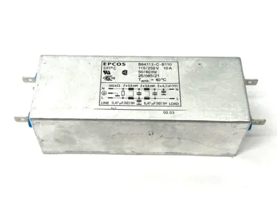 USED EPCOS SIFI-C POWER 2-LINE FILTER 10A 115/250V
