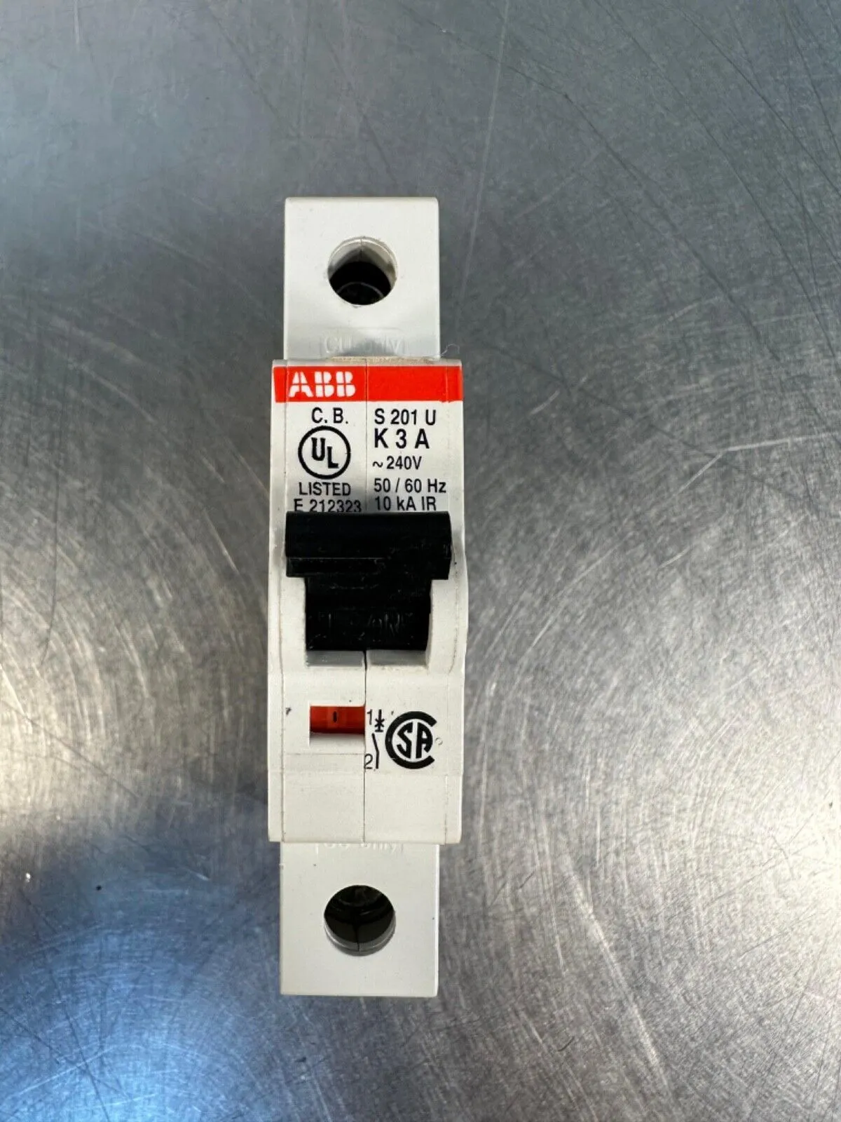 Abb S201U-K3A Miniature Circuit Breaker 240VAC 3A 50/60Hz 10ka (4c-41)