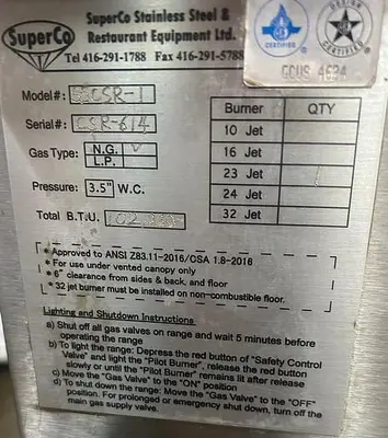 Gas Noodle Cooker Range
