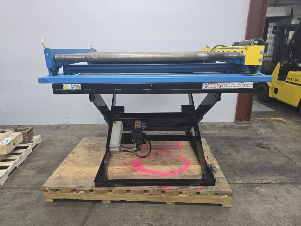 2500 LB Capacity Autoquip Series 35 Auto Scissor Lift, w/ Conveyor, 1.5 HP