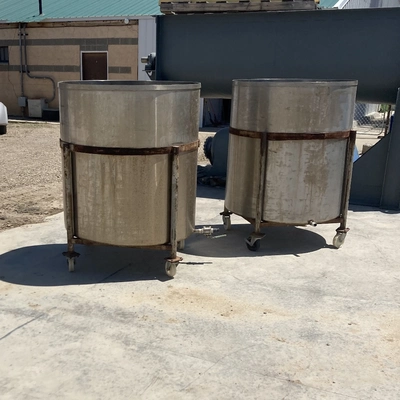 250 Gallon Stainless Steel Open-Top Tanks