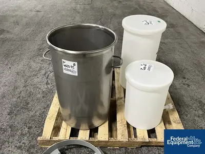 Unknown Assorted Plastic and Stainless Steel Tanks
