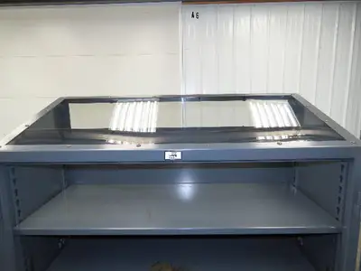 Strong Hold Skylight View Storage Cabinet Extreme Duty 12 GA 3 Shelf 60x24x60"