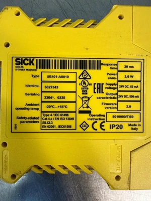 Sick AG D-79183 UE401-A0010 ID: 6027343 (7.2.4)