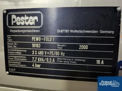 USED Pester Pester Bundler, Model PEWO-Fold 1