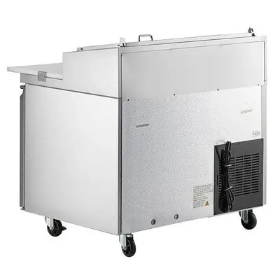 Elite Stainless Steel 71" Pizza Make Table on Castors