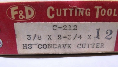 NEW F&D Cutting Tools Does Not Apply