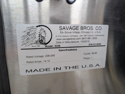 USED SAVAGE BROS. 5336