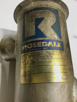 USED ROSEDALE 📏 MODEL: 4-12-1 1/2P-2-200-S-V-N-B FOR PRECISE SYSTEM INTEGRATION