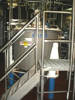 Ketema Mark III 48 x 30 perforate basket centrifuge, 316L SS.